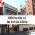 SIBM Pune MBA I&E 2nd Merit List 2026 Out @sibm.edu; General List on April 2